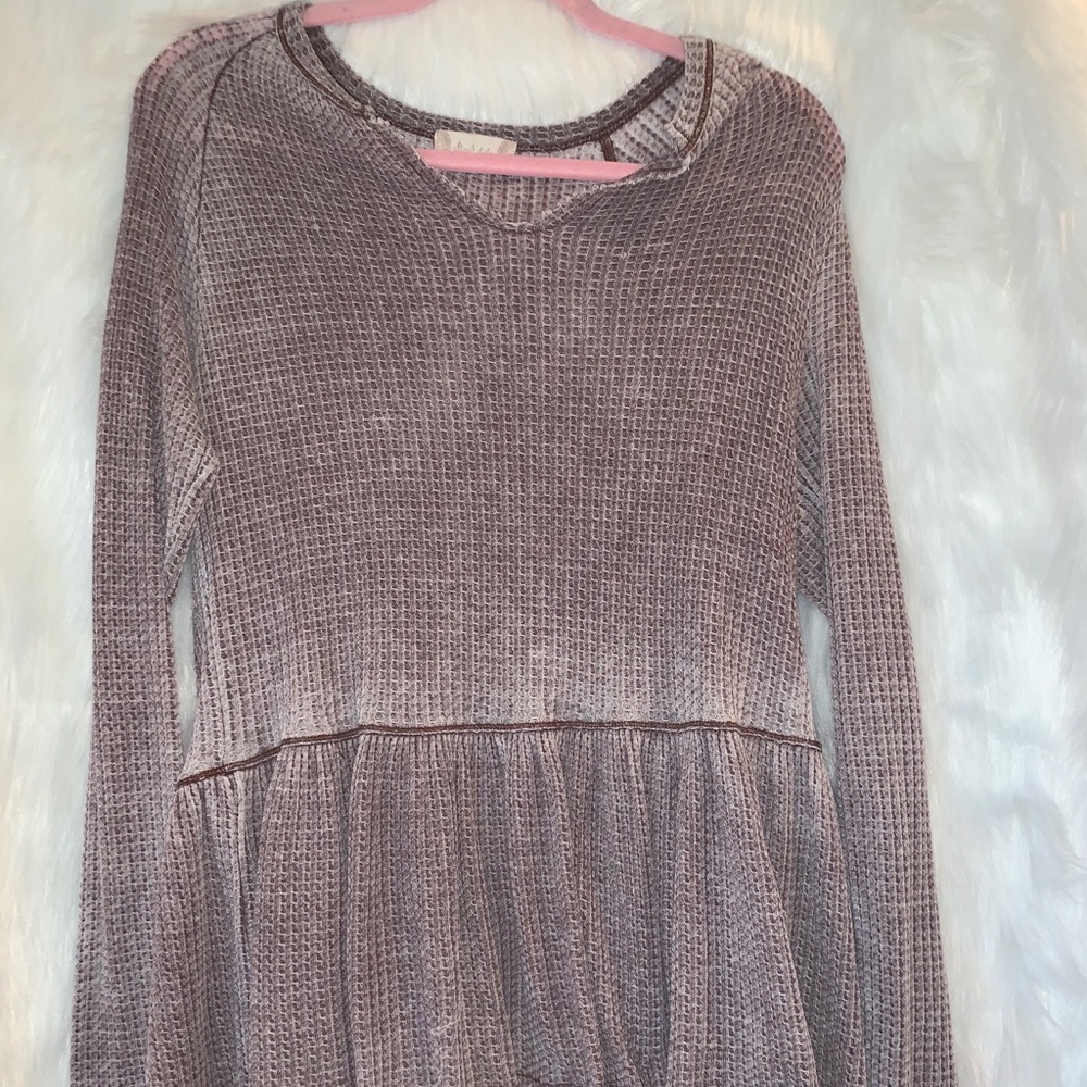 Altar’d state distressed long sleeve top